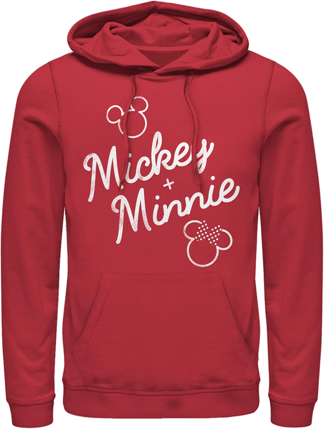 Disney Men's Mickey & Friends Retro Signatures Pull Over Hoodie