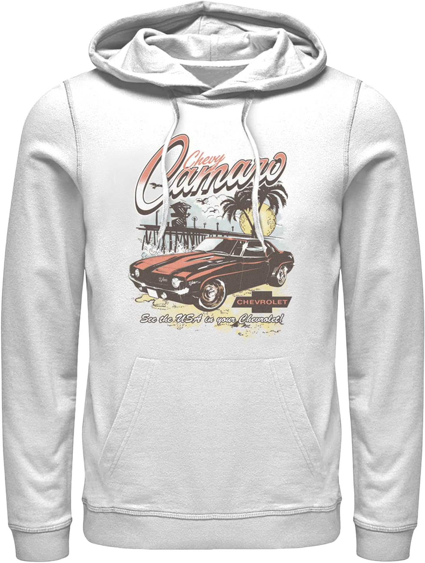 Fifth Sun mens General Motors Lt Vintage Camaro Mens Pullover Hoodie