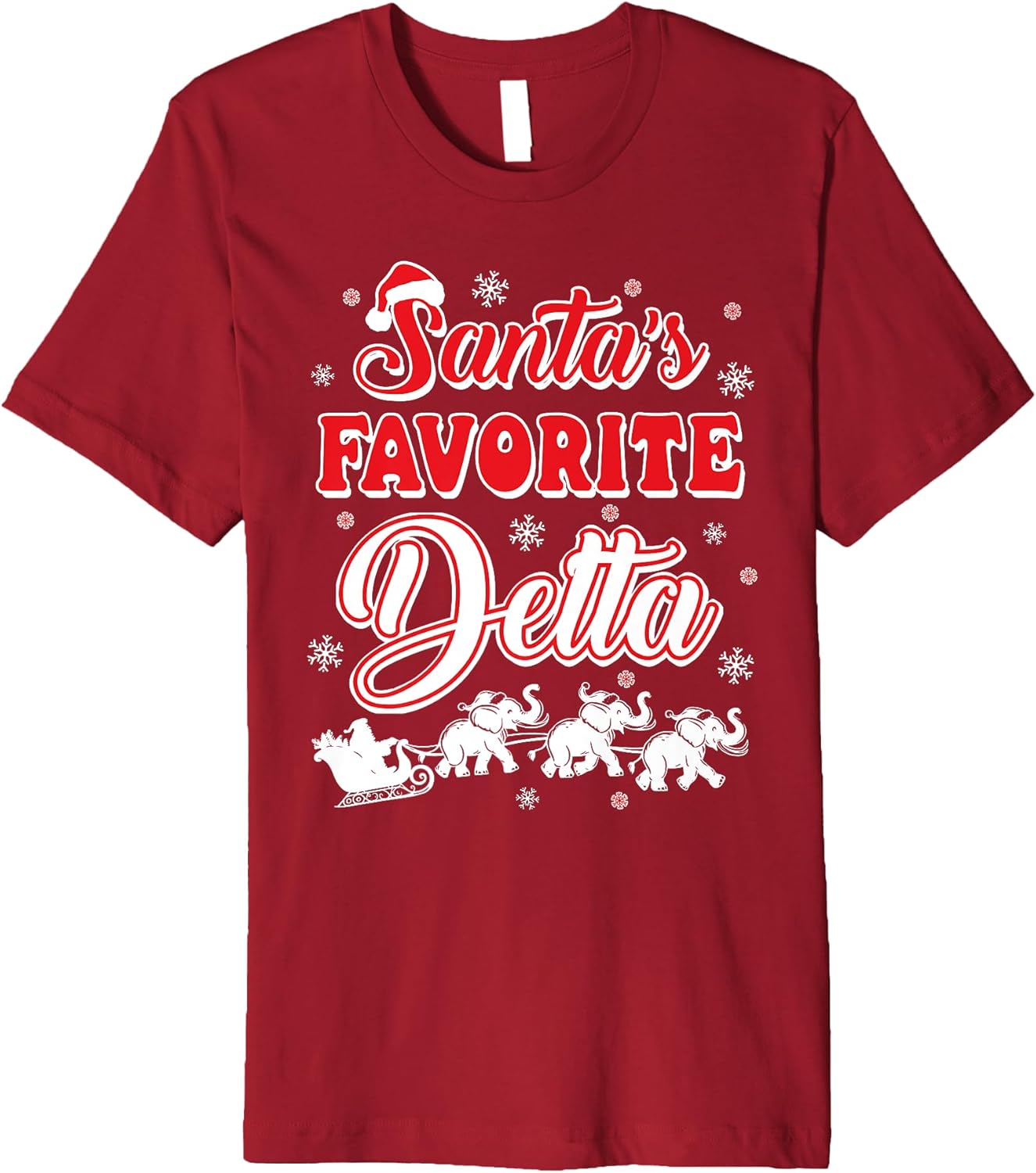 Delta Sigma Theta Sorority Christmas, Delta Sigma Theta Xmas Premium T-Shirt