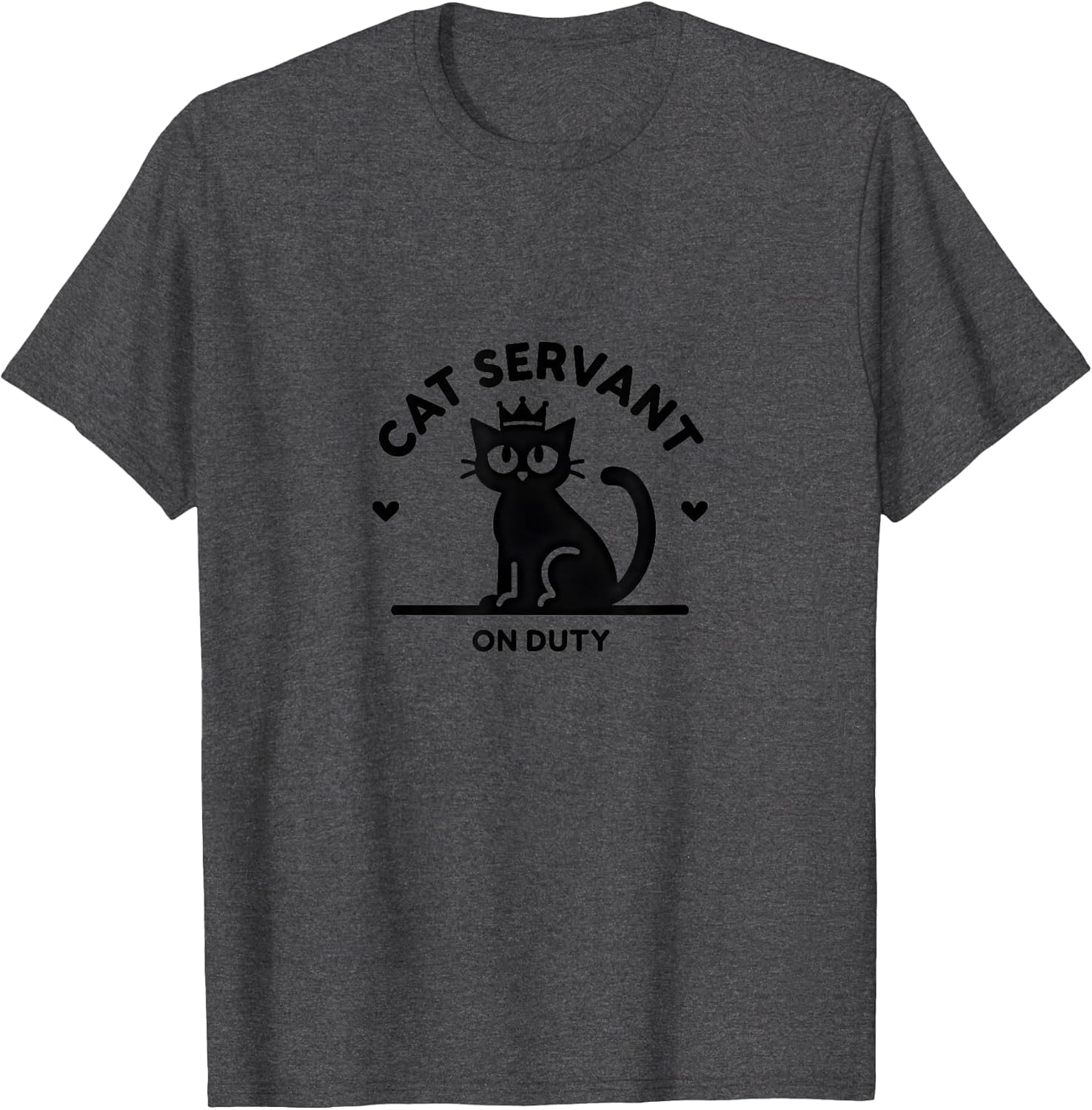 Cat Servant On Duty: Regal Feline Design for Pet Lovers T-Shirt