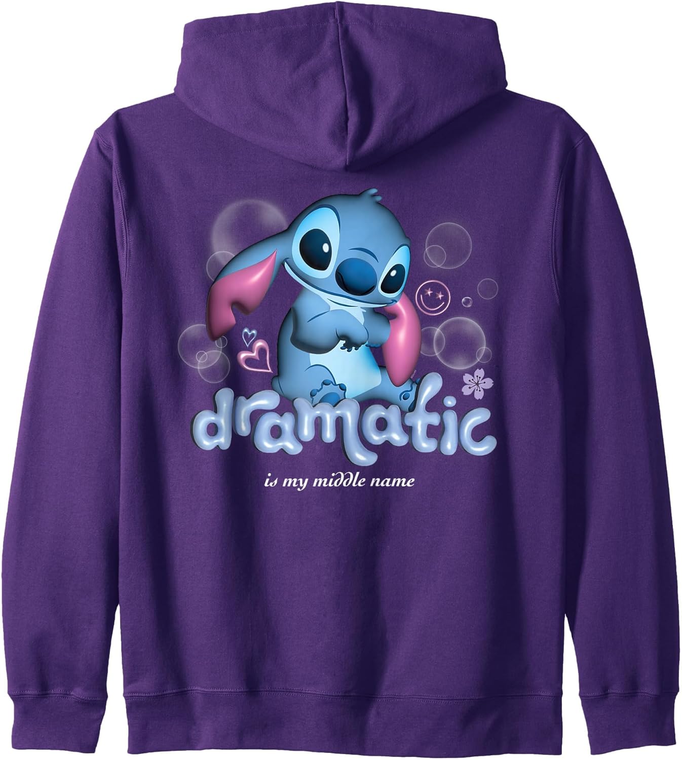 Disney Lilo & Stitch Bubble Pop Dramatic is My Middle Name Zip Hoodie