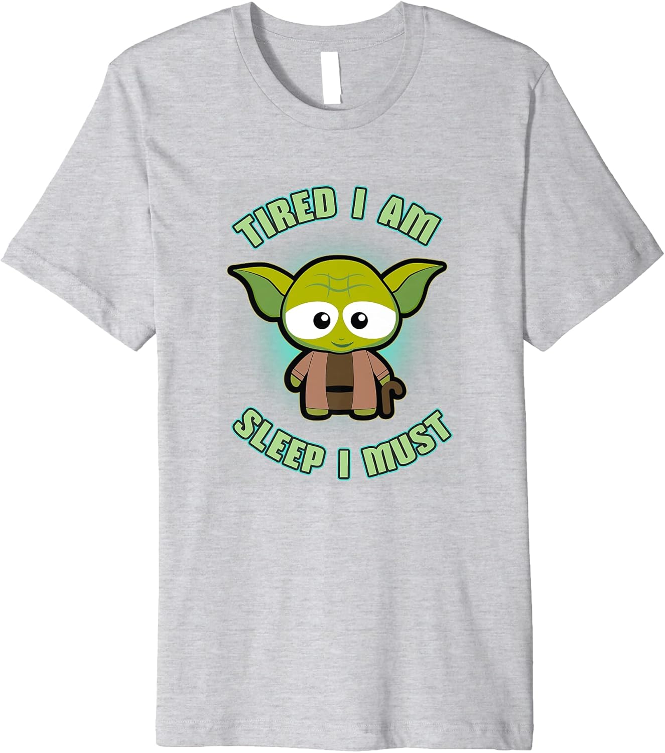 Star Wars Classic Tired I Am Sleep I Must Chibi Yoda Premium T-Shirt