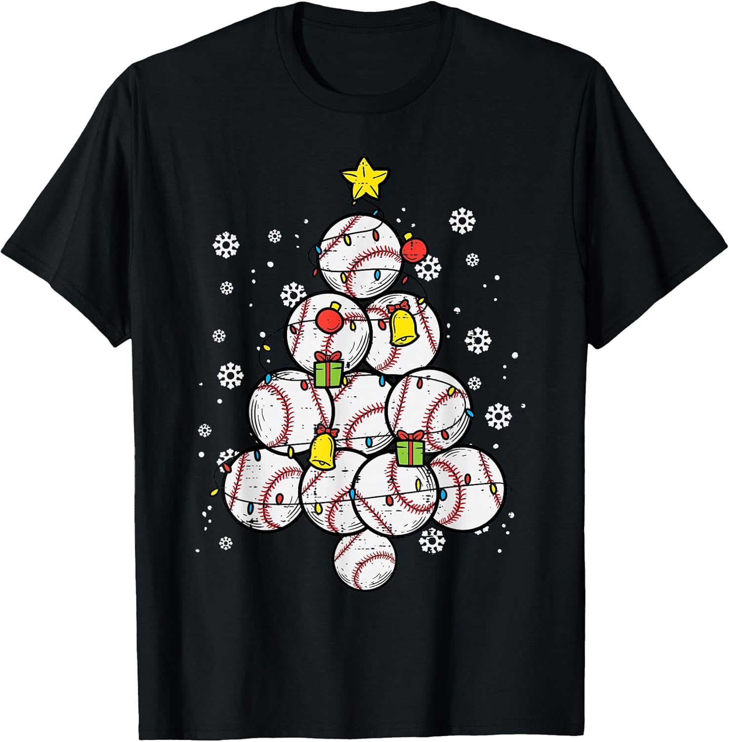 Baseball Christmas Tree Xmas Sports Player Men Women Kids