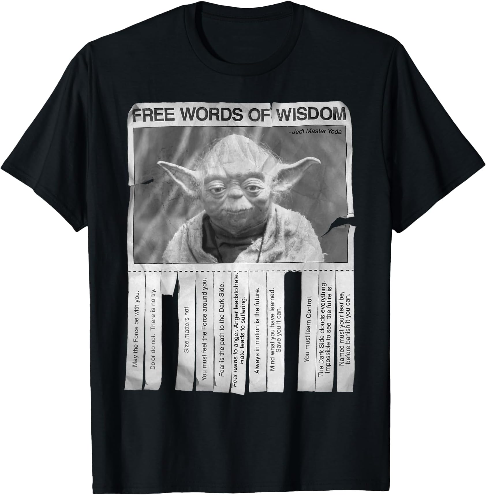 Star Wars Yoda Poster Words Of Wisdom Graphic