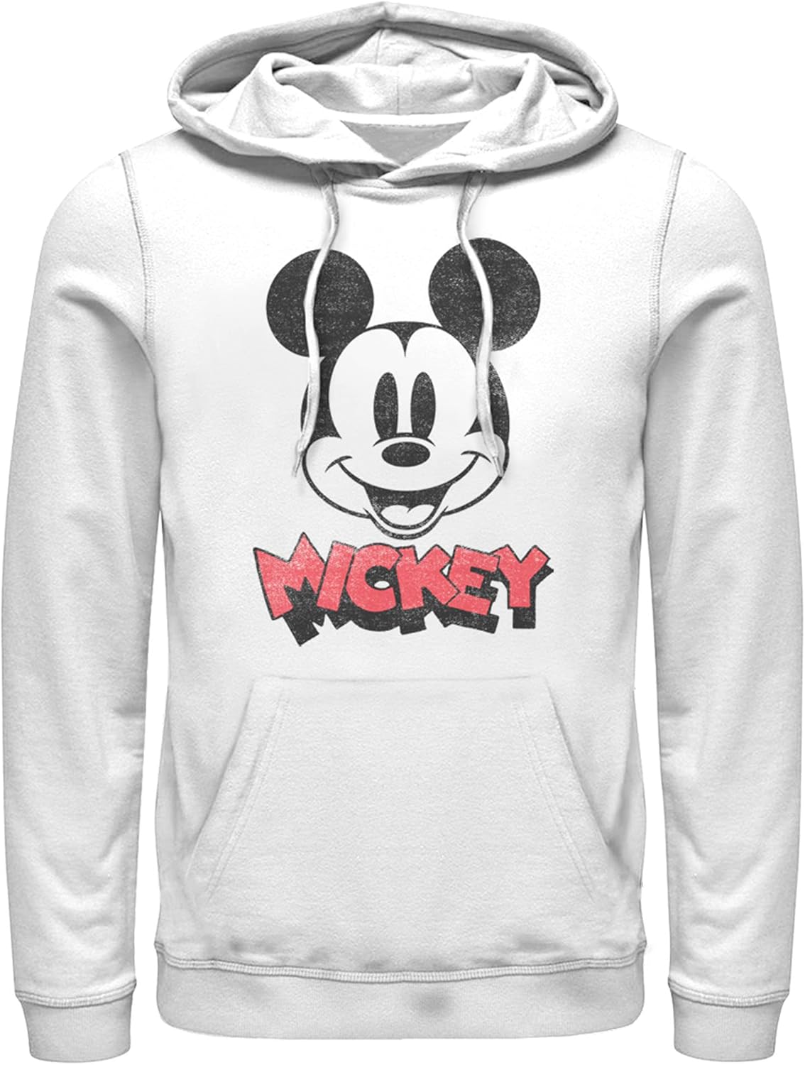Disney Men's Mickey & Friends Mickey Mouse Retro Headshot Pull Over Hoodie