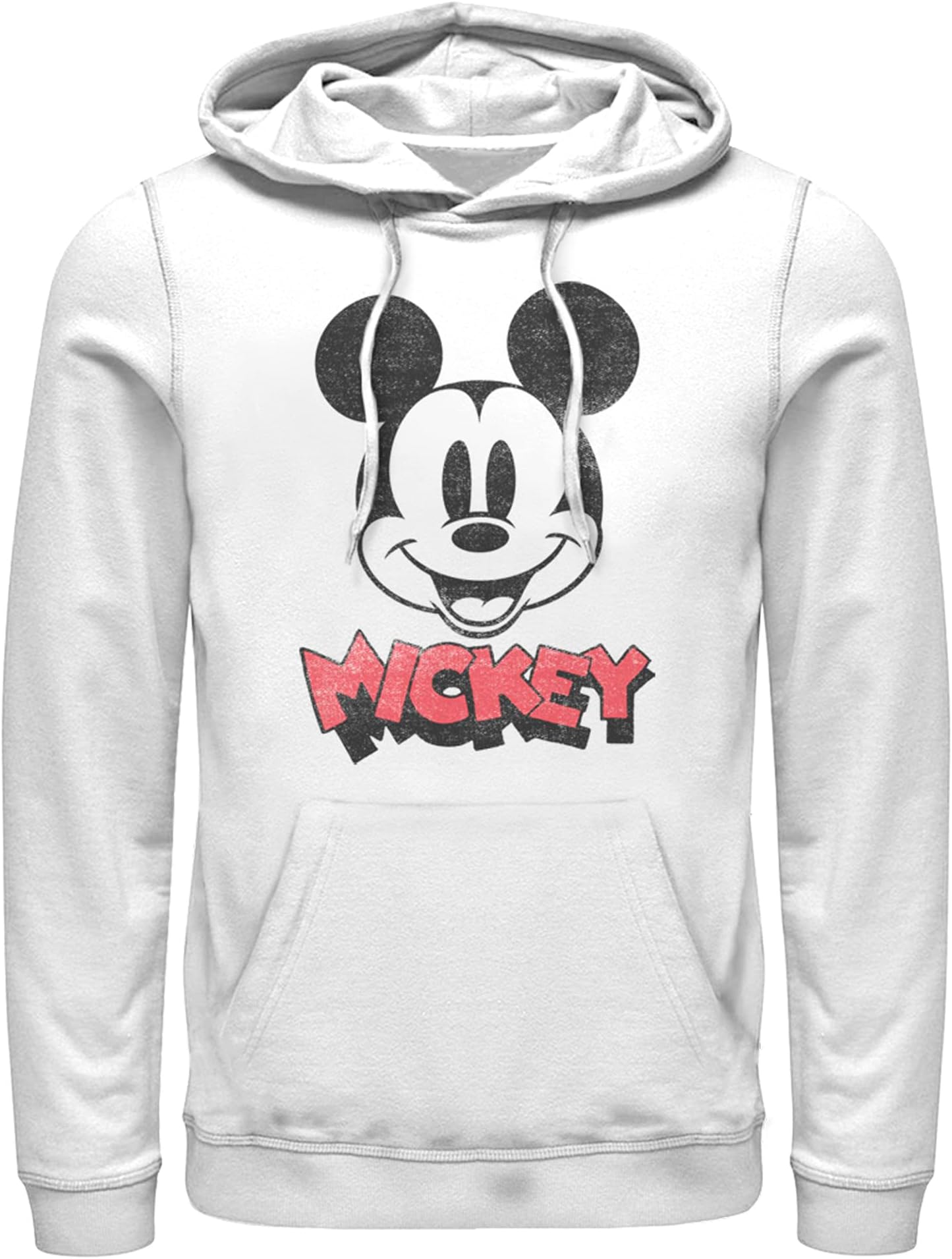 Disney Men's Mickey & Friends Mickey Mouse Retro Headshot Pull Over Hoodie