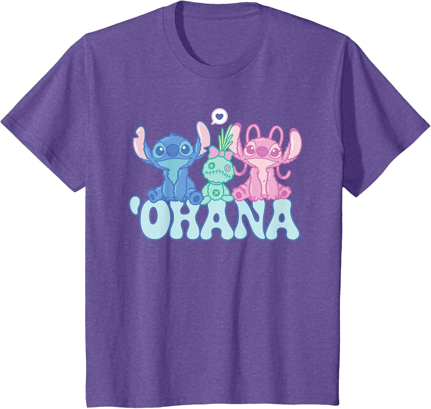 Kids Disney Stitch with Angel & Scrump Fluffy Cute 'Ohana