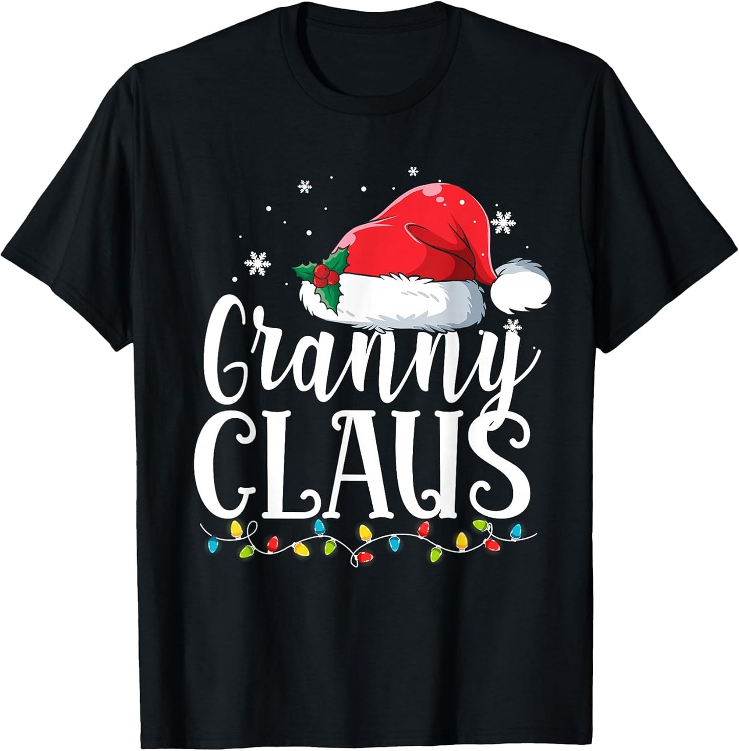 Granny Claus Christmas Family Matching Pajamas Funny Xmas T-Shirt