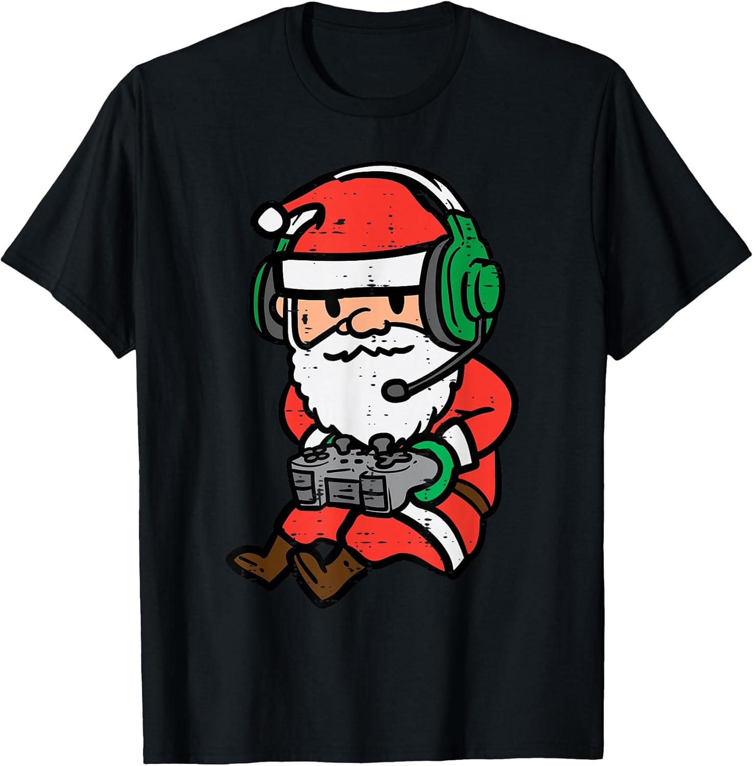 Christmas Gamer Santa Xmas Gaming Men Boys Kids Youth Teen