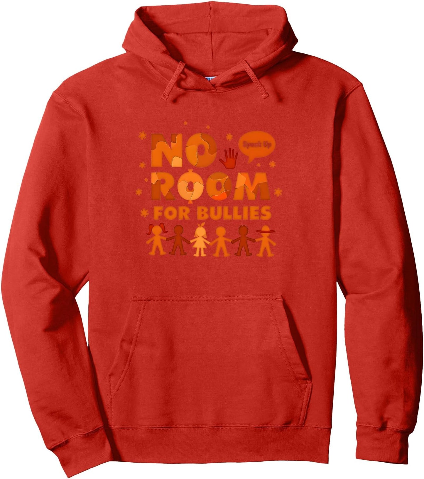 Orange Anti Bullying: No Room For Bullies Speak Up Pullover Hoodie