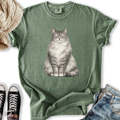 Smiling Longhair Tabby T Tank Top Trendy Outfit