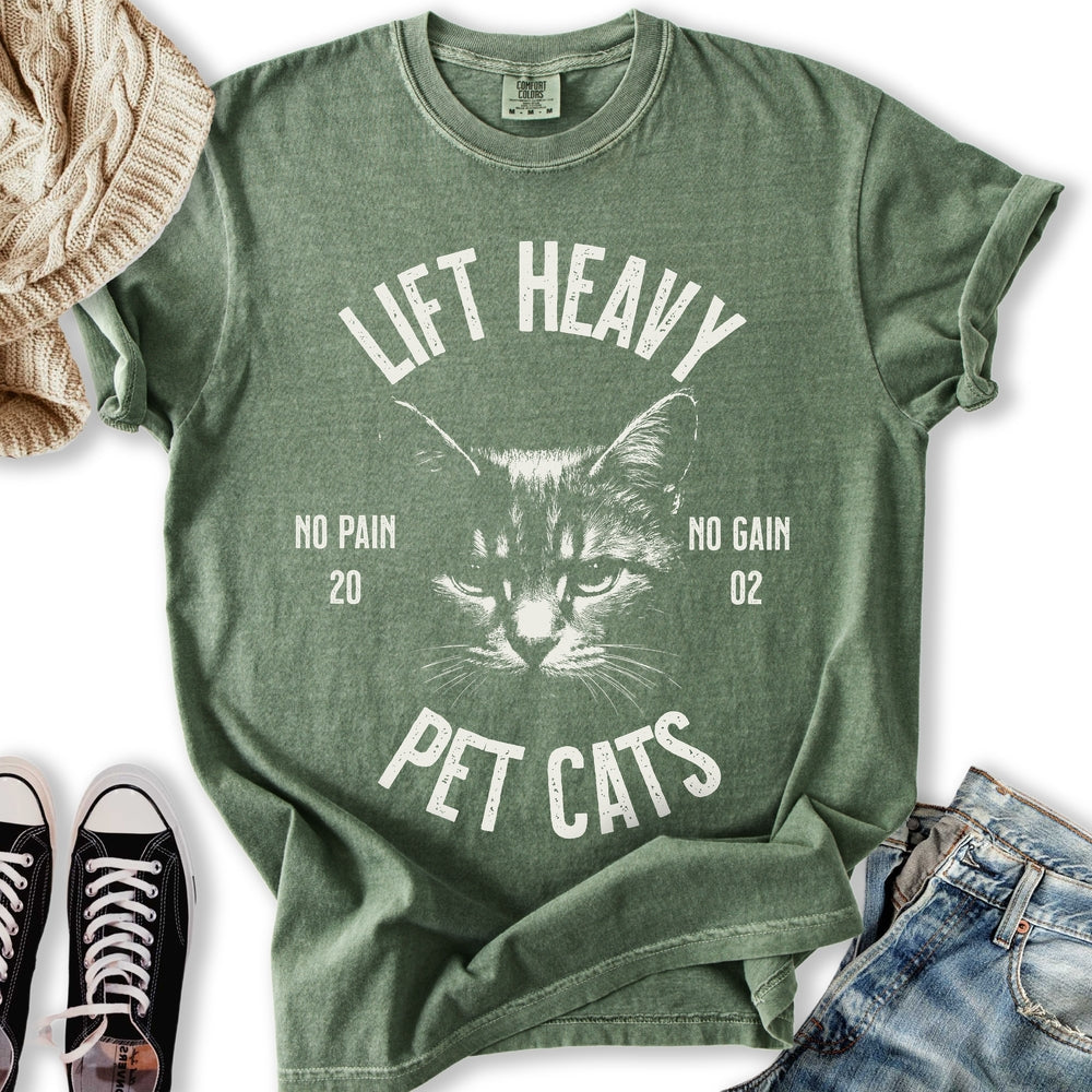 Lift Heavy Pet Cats T Long Sleeve Vintage Style