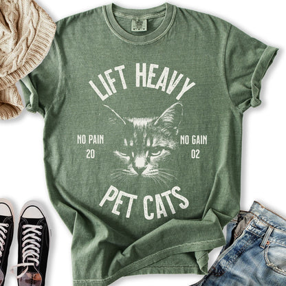 Lift Heavy Pet Cats T Long Sleeve Vintage Style