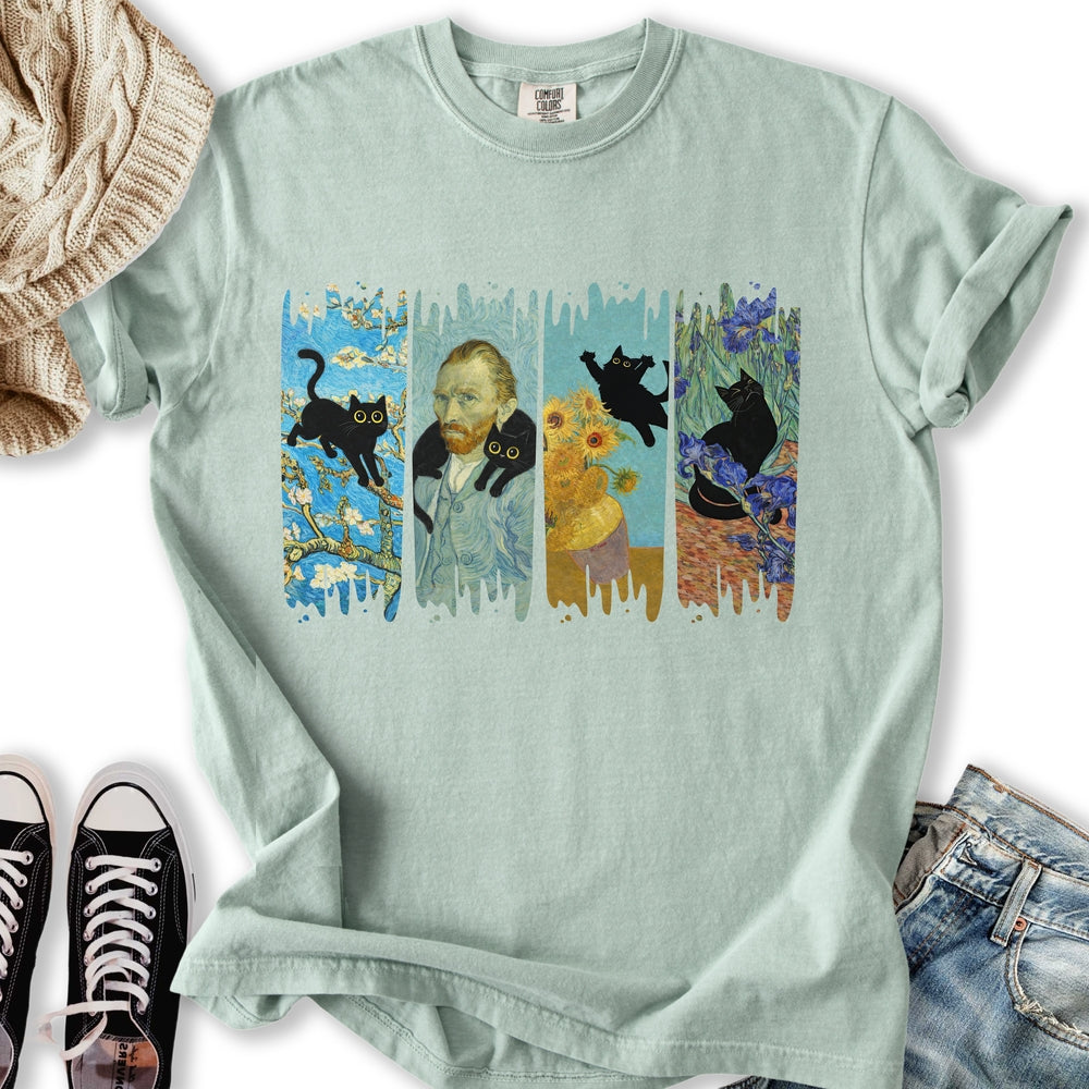 Van Goghs Cat T Tee Modern Merch