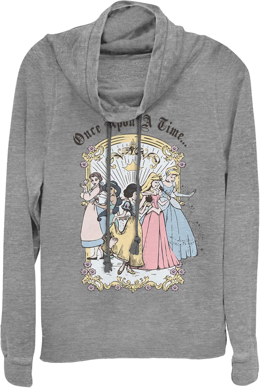 Disney Junior's Long Sleeve Cowl Neck PulloverT-Shirt
