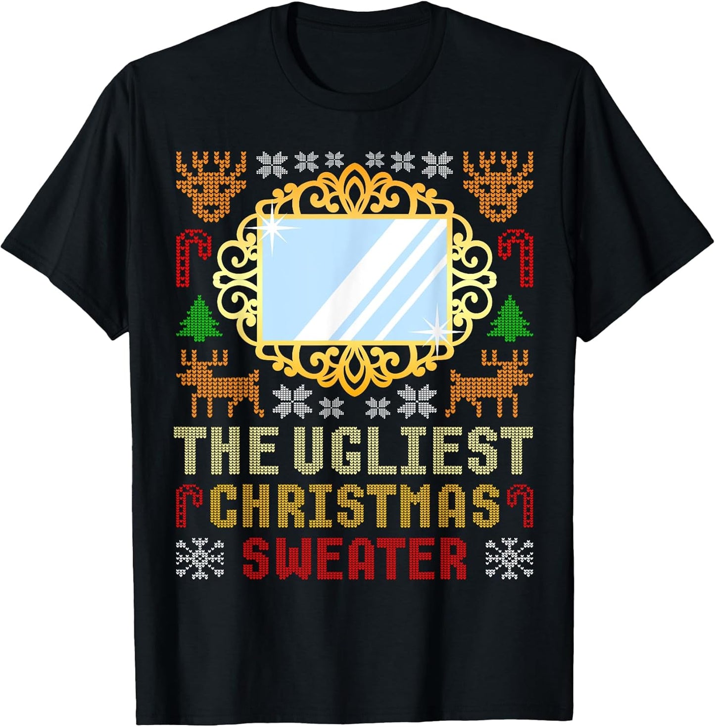 The Ugliest Ugly Christmas Sweater With Mirror Funny Xmas