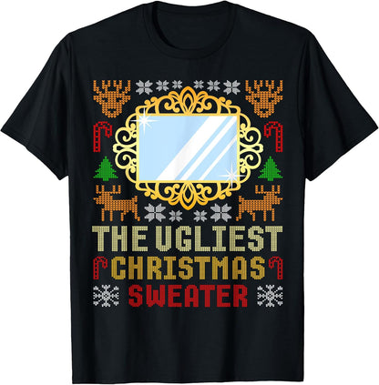 The Ugliest Ugly Christmas Sweater With Mirror Funny Xmas