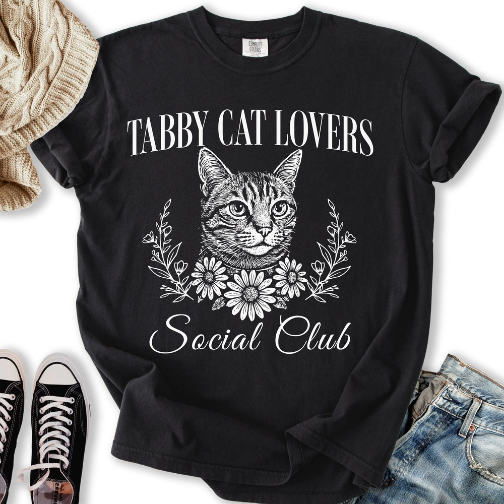 Tabby Cat Social Club T Long Sleeve Elegant Outfit