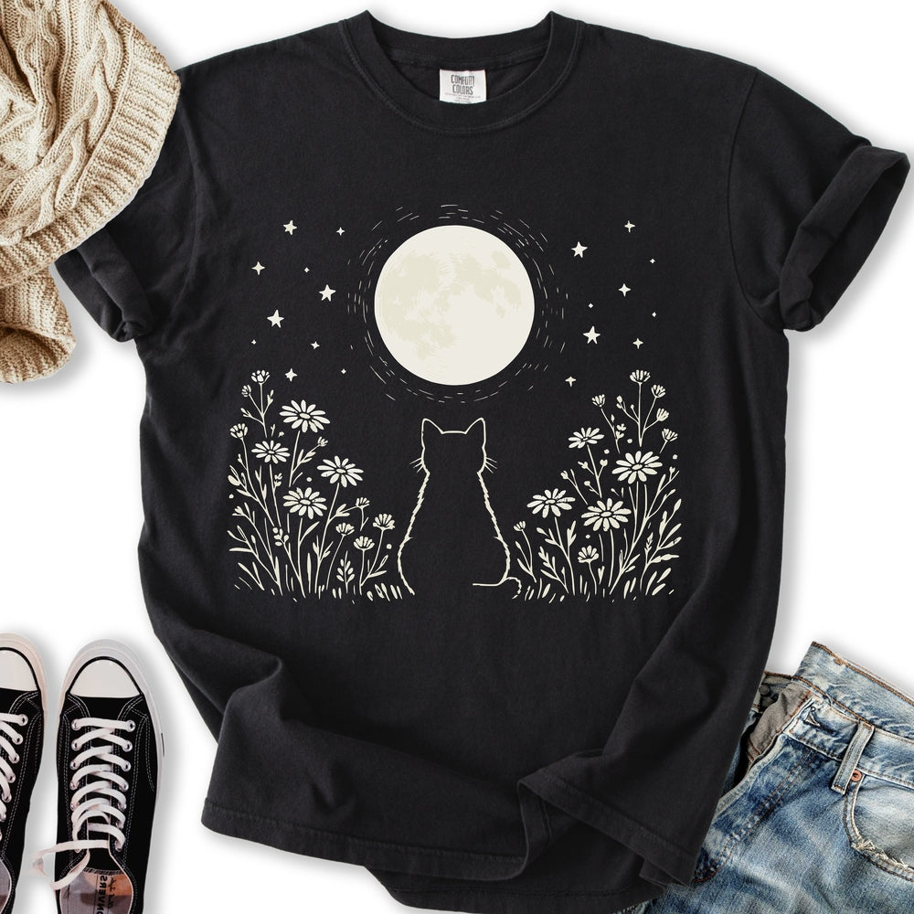 Kitten Moon T Long Sleeve Vintage Apparel
