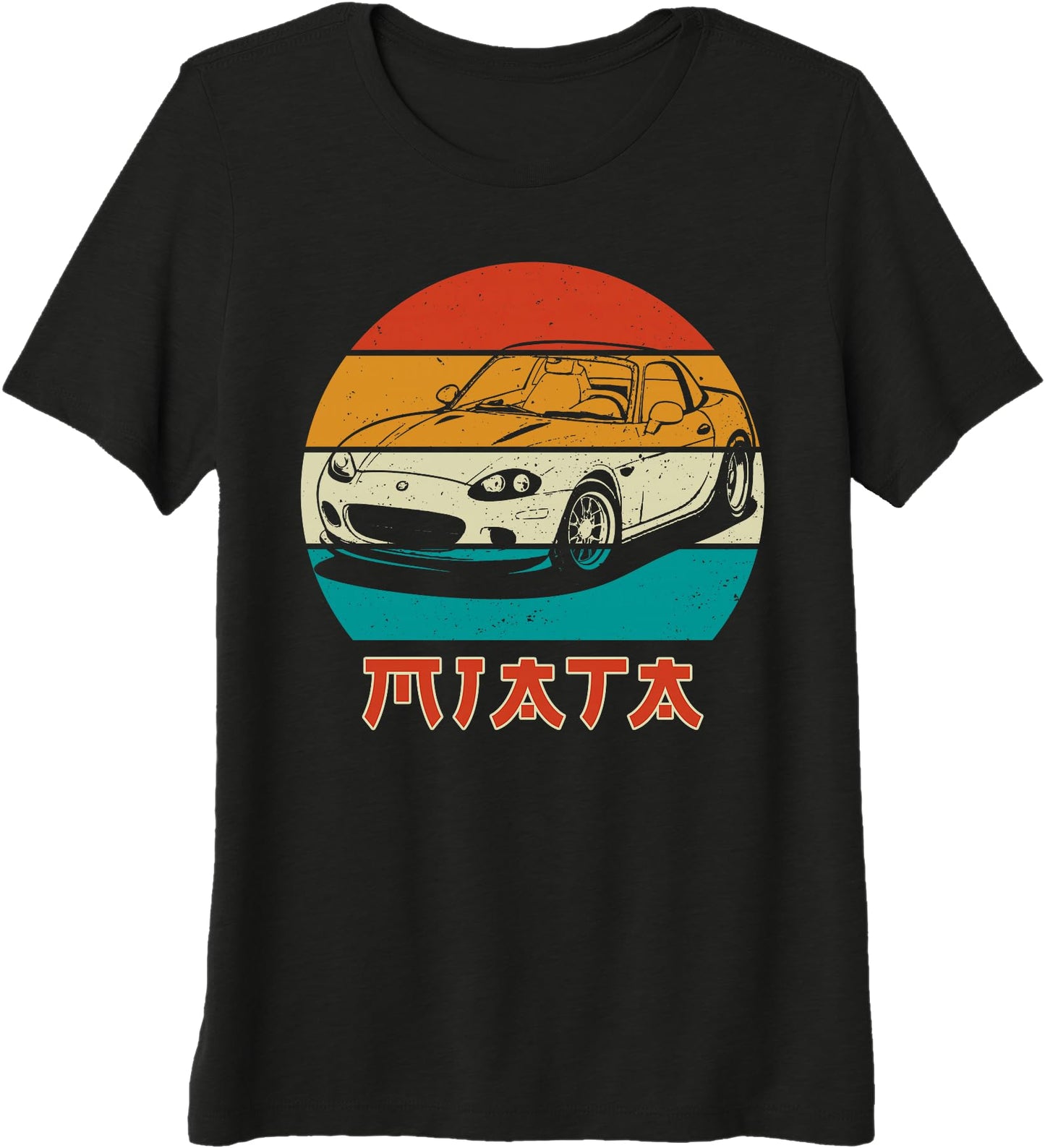 Japanese Miata Car Retro Vintage Sports Car Legend 90s Premium Tri-blend