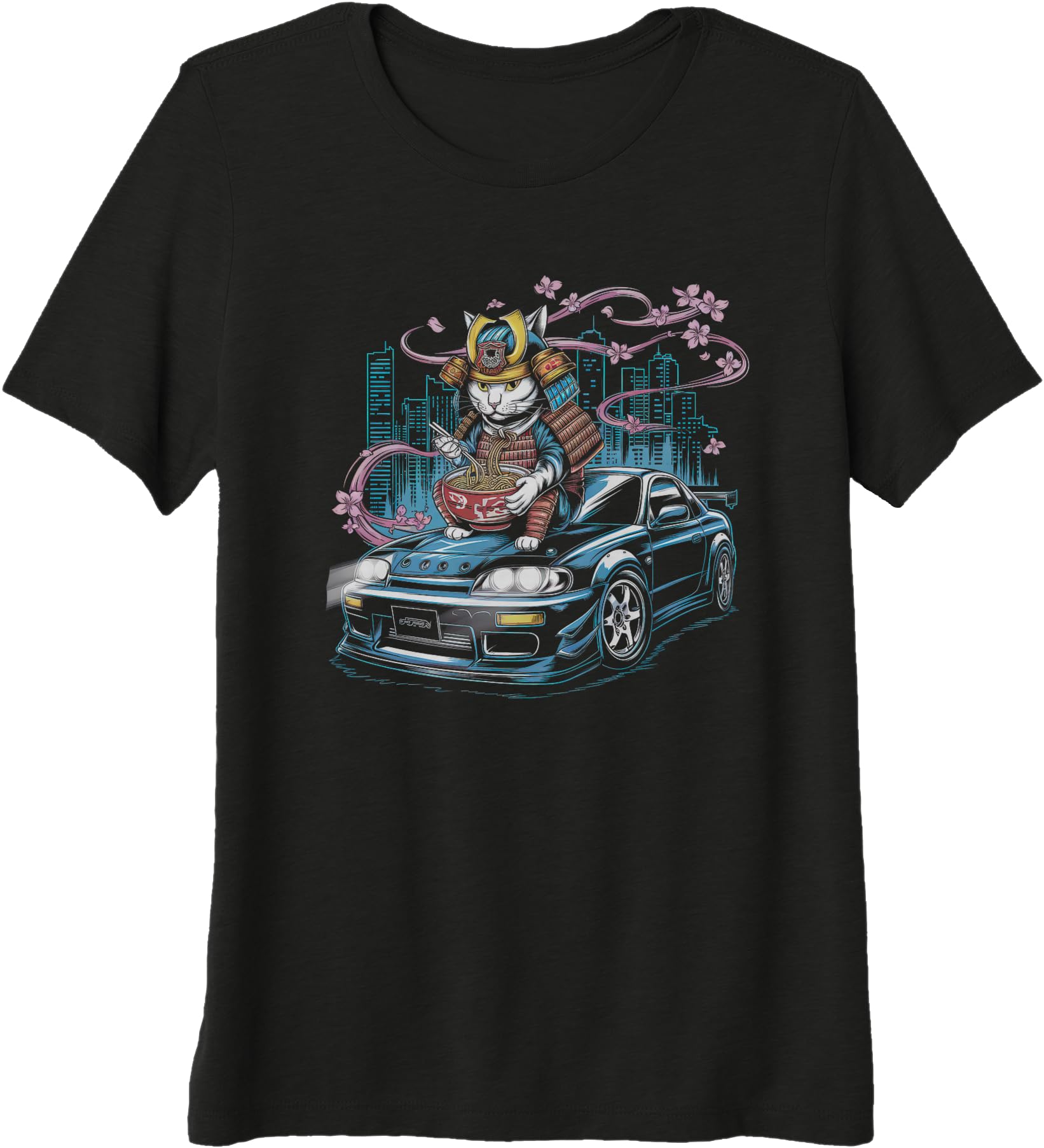 Japanese Car Tshirt Men JDM Japan Street Racing Streetwear Premium Tri-blend