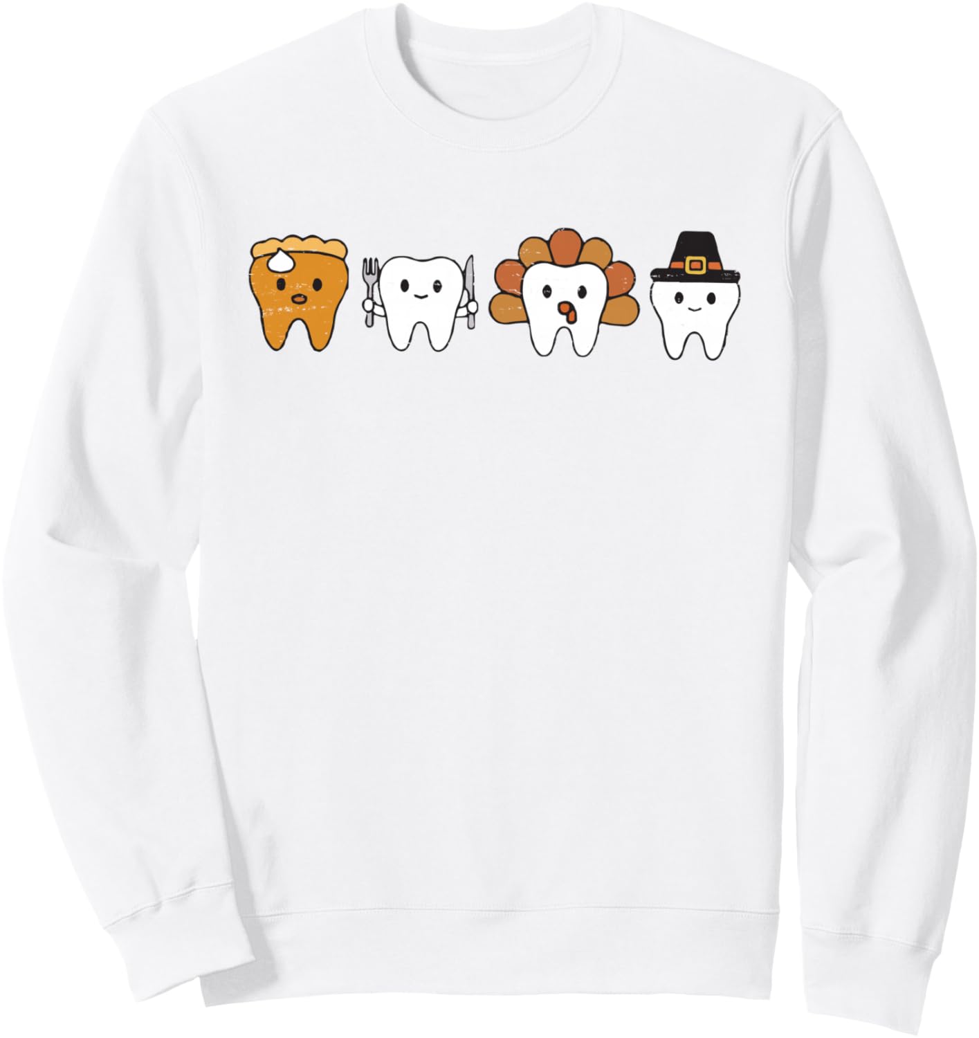 Teeth Turkey Pumpkin Dental Hygienist Dentist Thanksgiving Sweatshirt