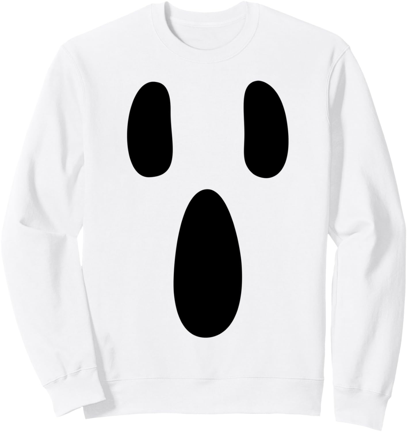 Ghost Silly Face Spooky Halloween Ghost Face Easy Costume Sweatshirt