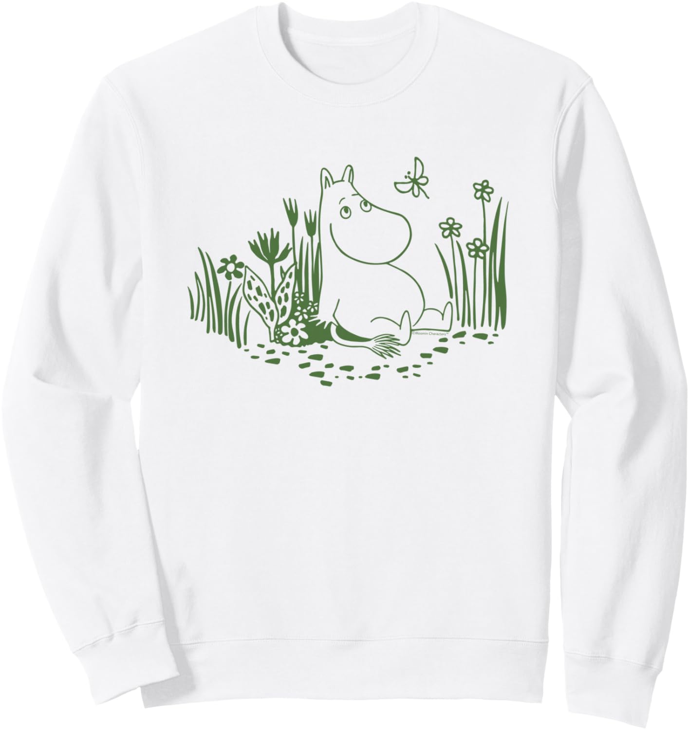 Moomin Moomintroll Relaxing In The Garden Sweatshirt
