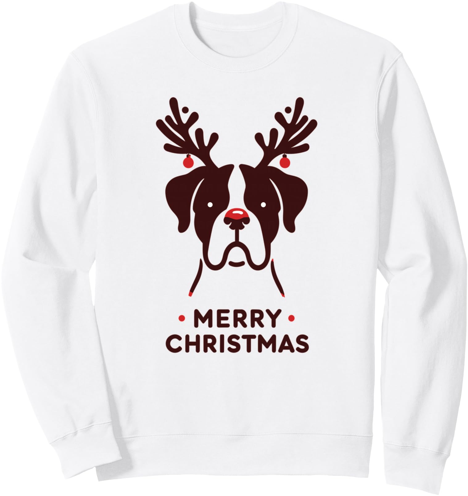 Boxer Merry Christmas Winter Dogs Christmas Sweatshirt
