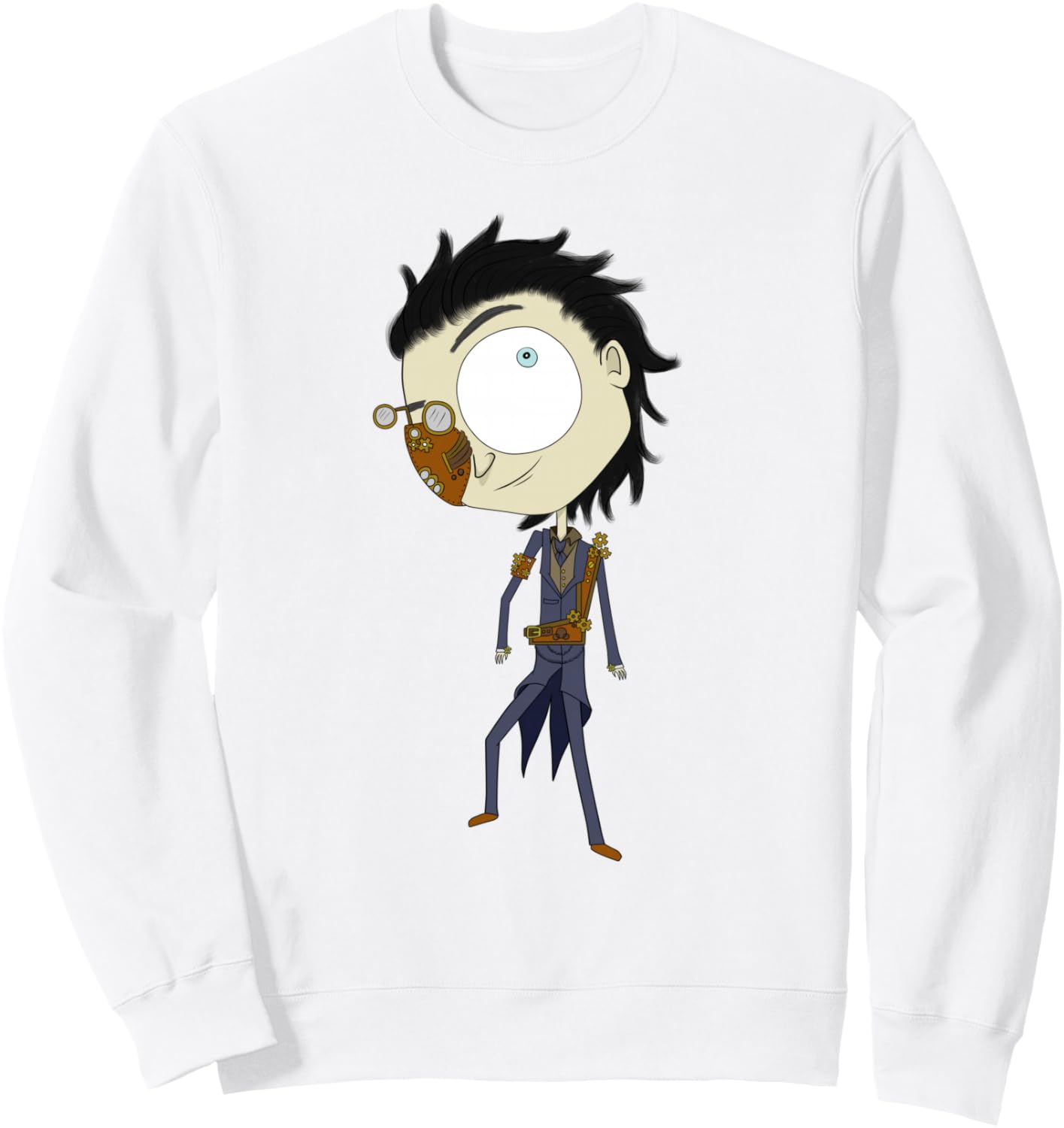 Steampunk Fantasy Clockwork Inventor Man Mechanical Gears Sweatshirt
