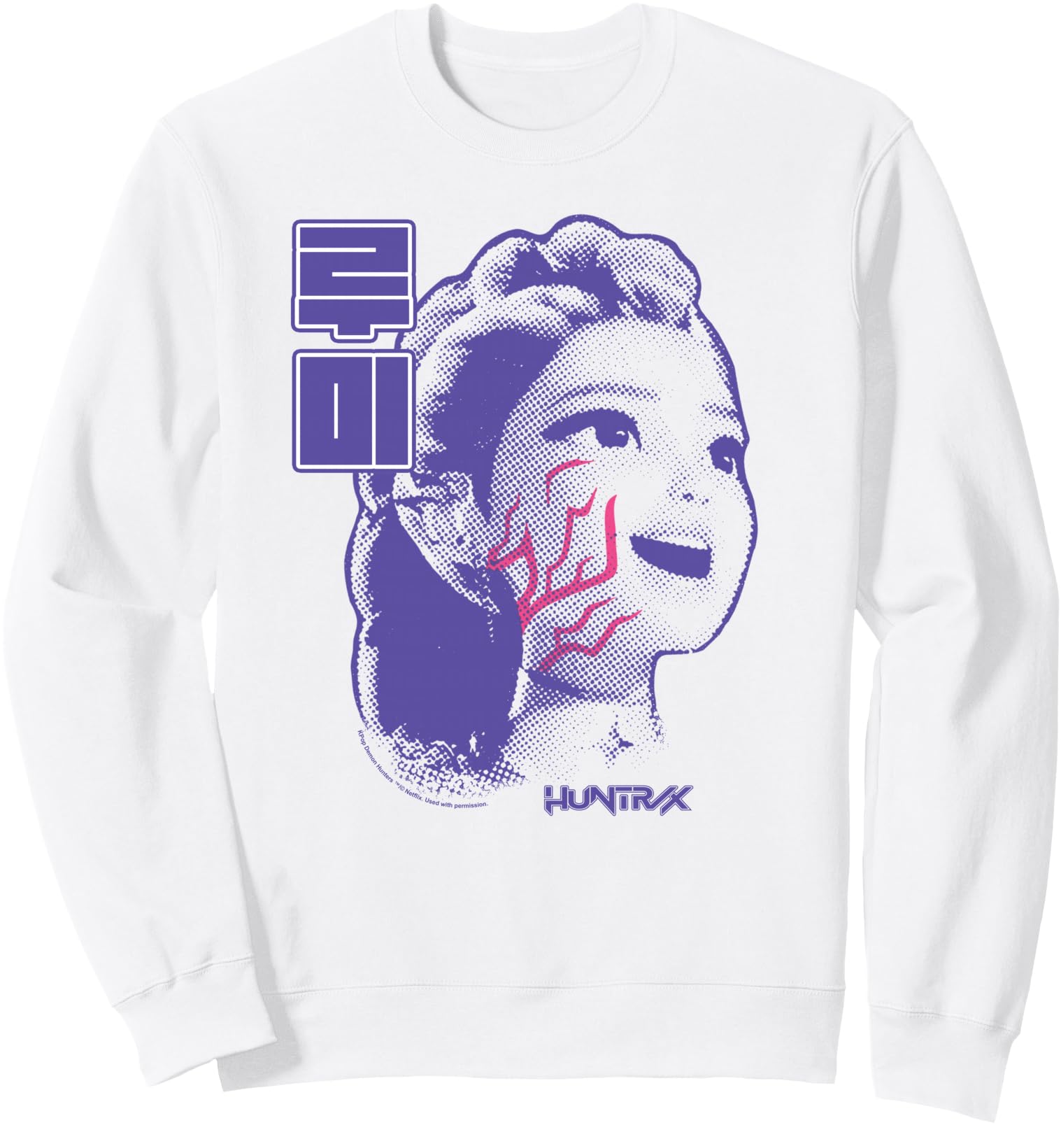 KPop Demon Hunters Halloween Huntrix Rumi Demon Markings Sweatshirt