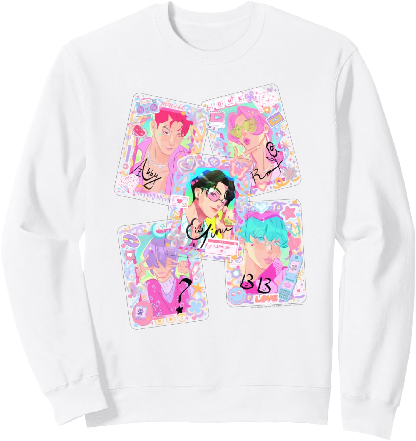 KPop Demon Hunters Halloween Saja Boys Deco Photocards Sweatshirt