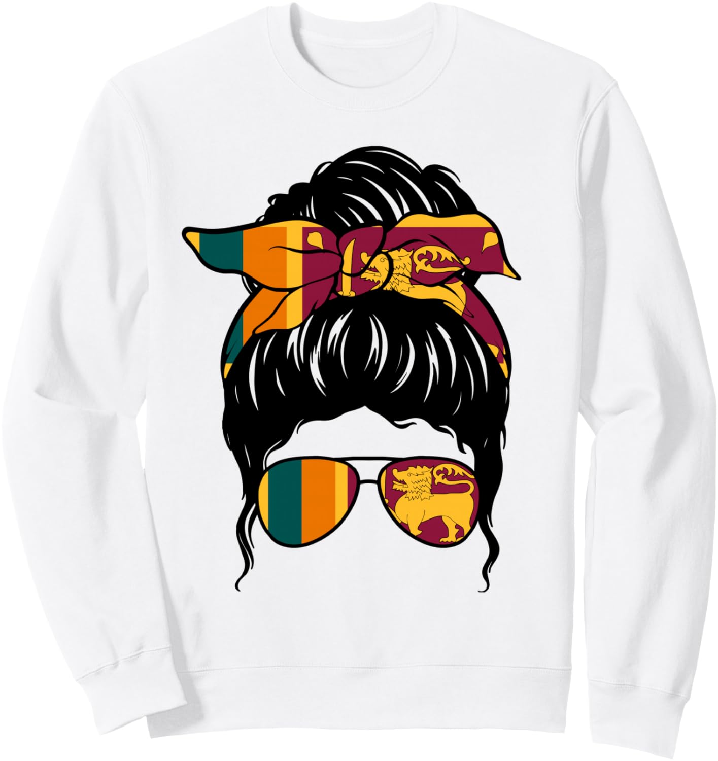 Sri Lankan Girl Sri Lanka Flag Proud Sri Lankan Woman Sweatshirt