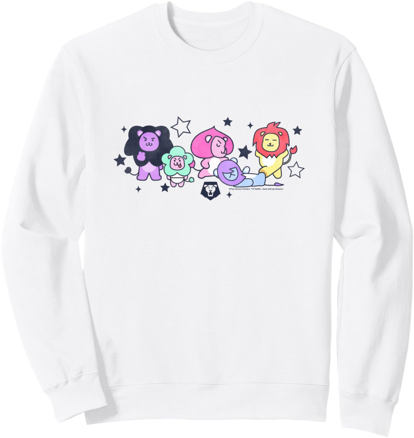 KPop Demon Hunters Halloween Saja Friends Cute Lions Sweatshirt