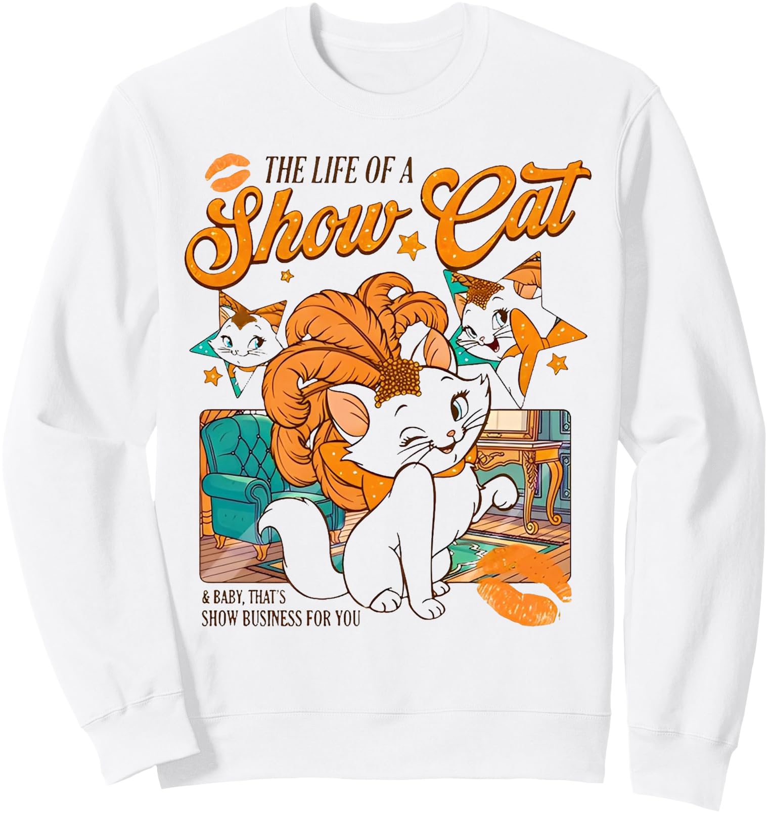 Funny Cat Era Life of Showcat Cat Lover Men Women Sweatshirt