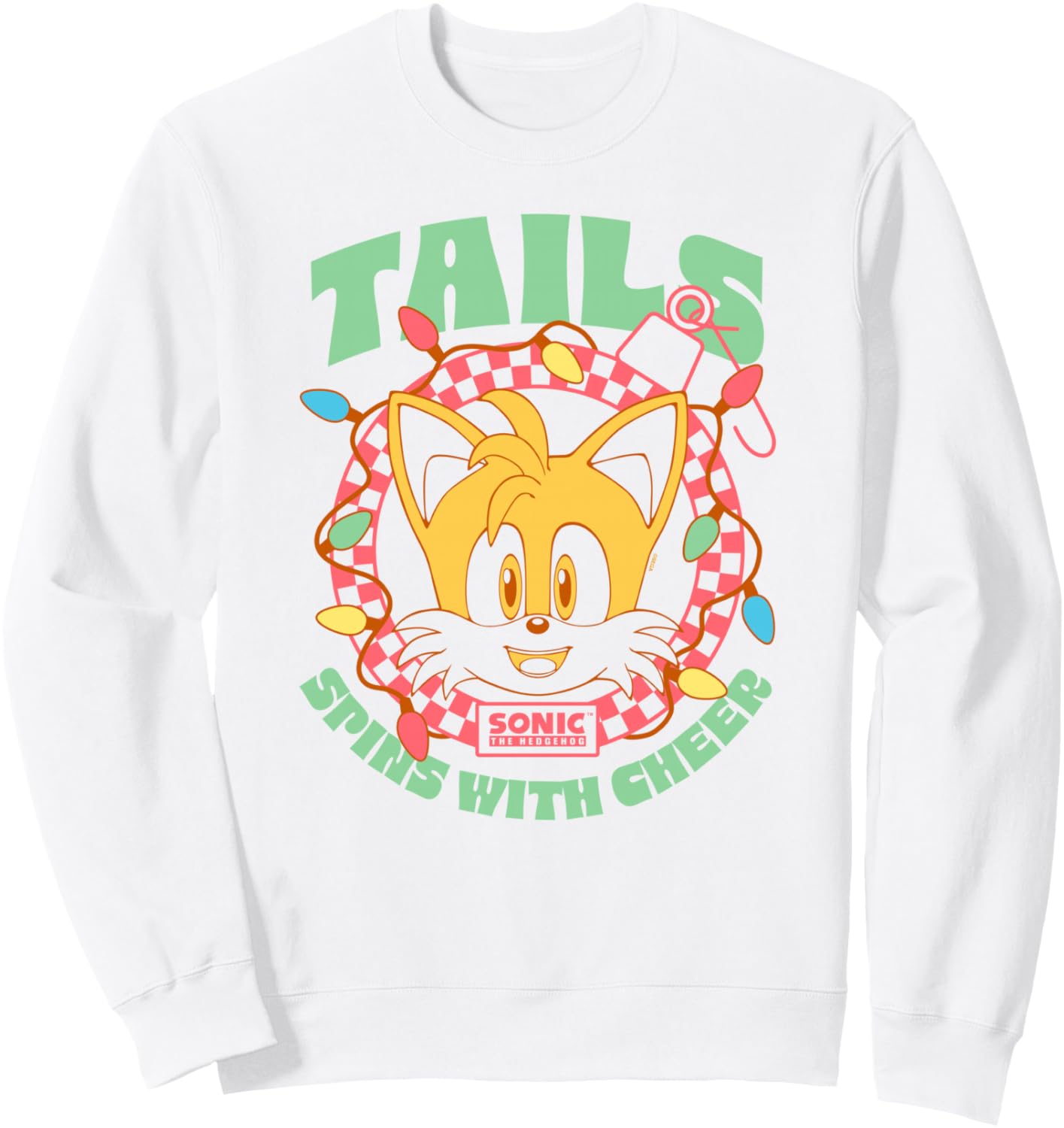 Sonic The Hedgehog Christmas Tails Spins With Cheer Sweatshirt