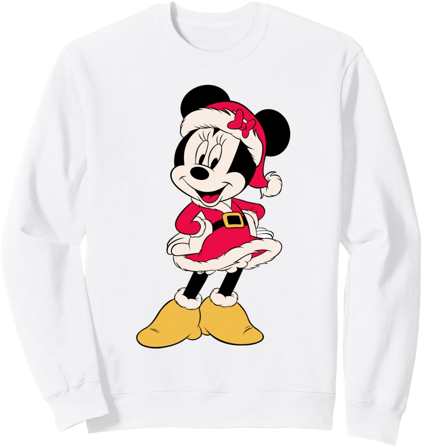 Disney Minnie Mouse Christmas Cute Mrs. Claus Costume Sweatshirt