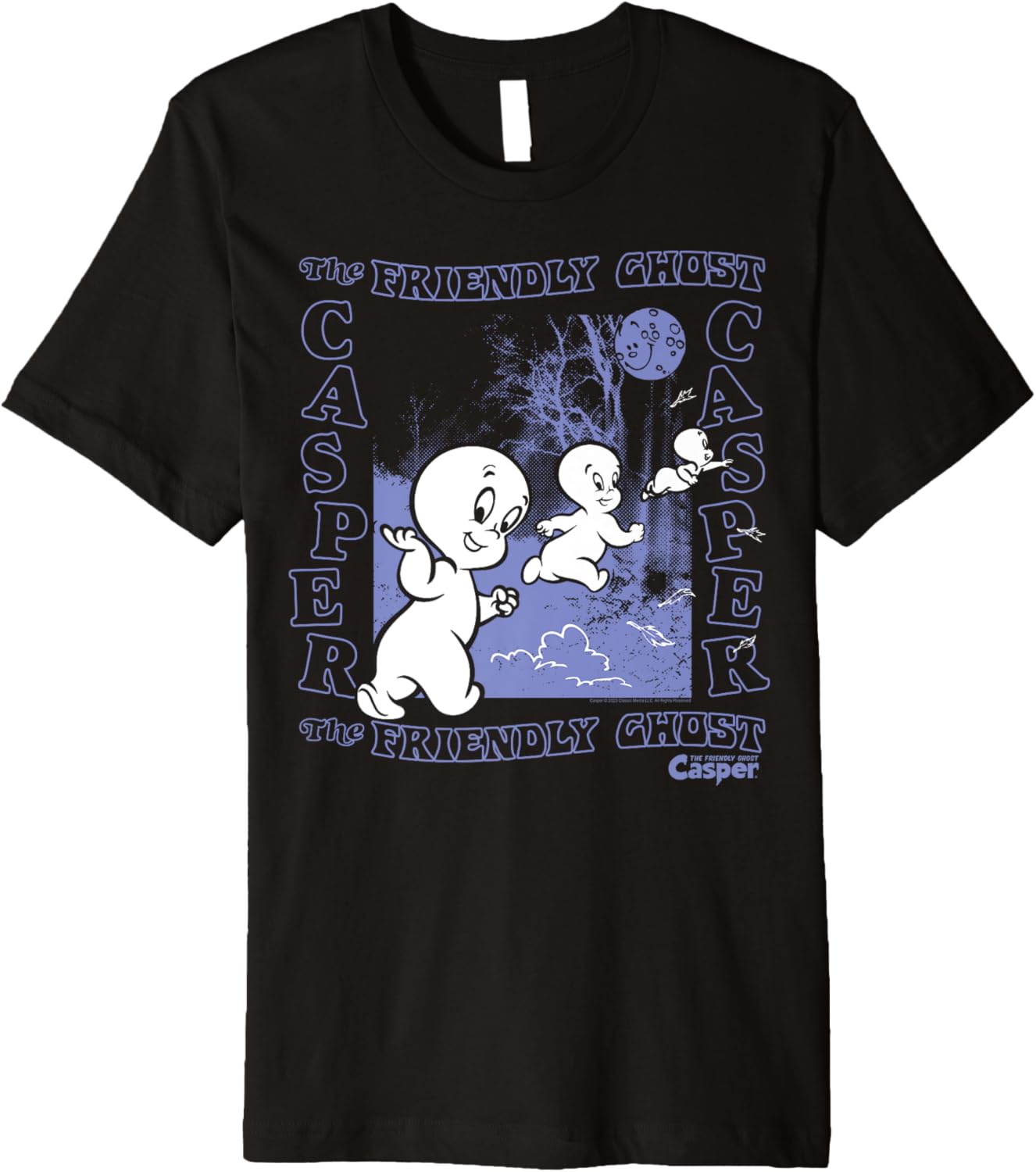 Casper The Friendly Ghost Nighttime Premium T-Shirt