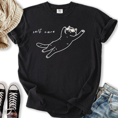 Self Care Cat T TShirt Authentic Outfit
