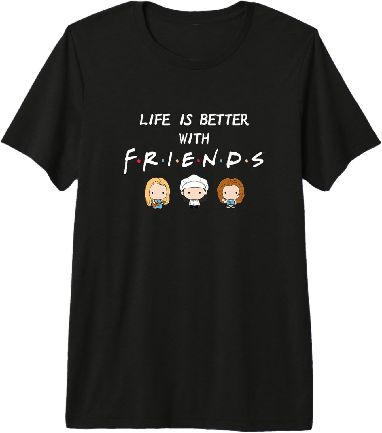 Friends Life Is Better With Friends Chibi Character Icons Premium