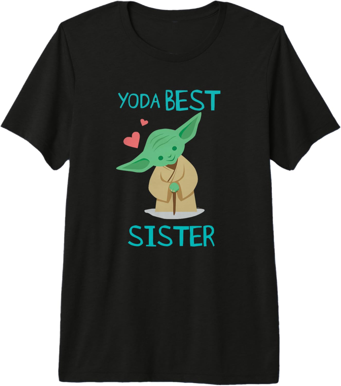 Star Wars Yoda Best Sister Yoda Chibi Portrait Family Premium Tri-blend