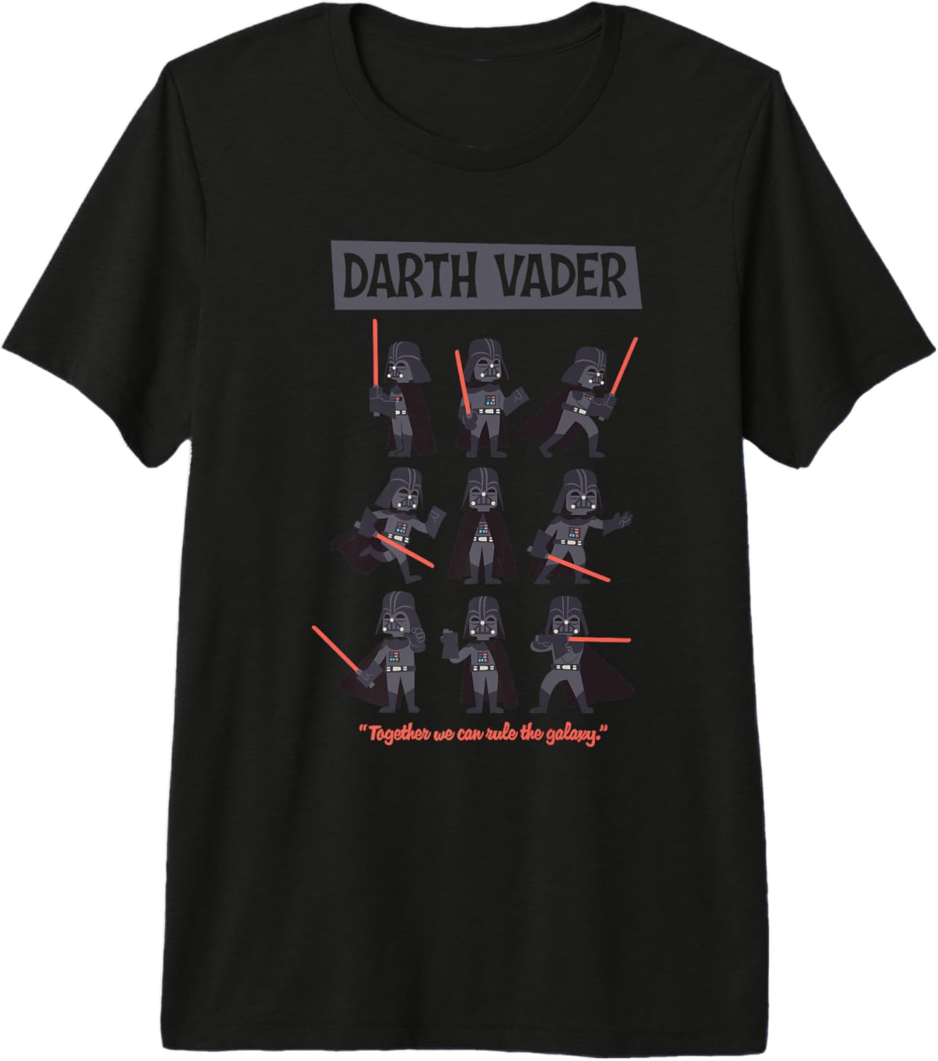 Star Wars Classic Vintage Chibi Darth Vader Villain Grid Premium
