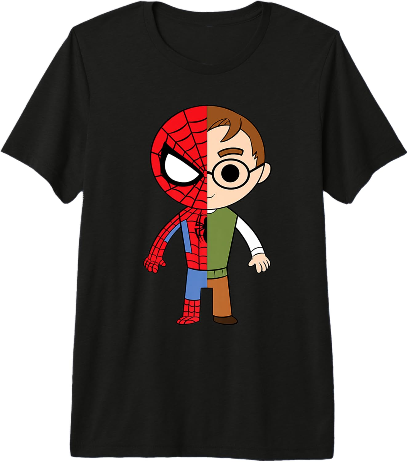 Marvel Comics Retro Classic Peter Parker Split Spidey Chibi Premium