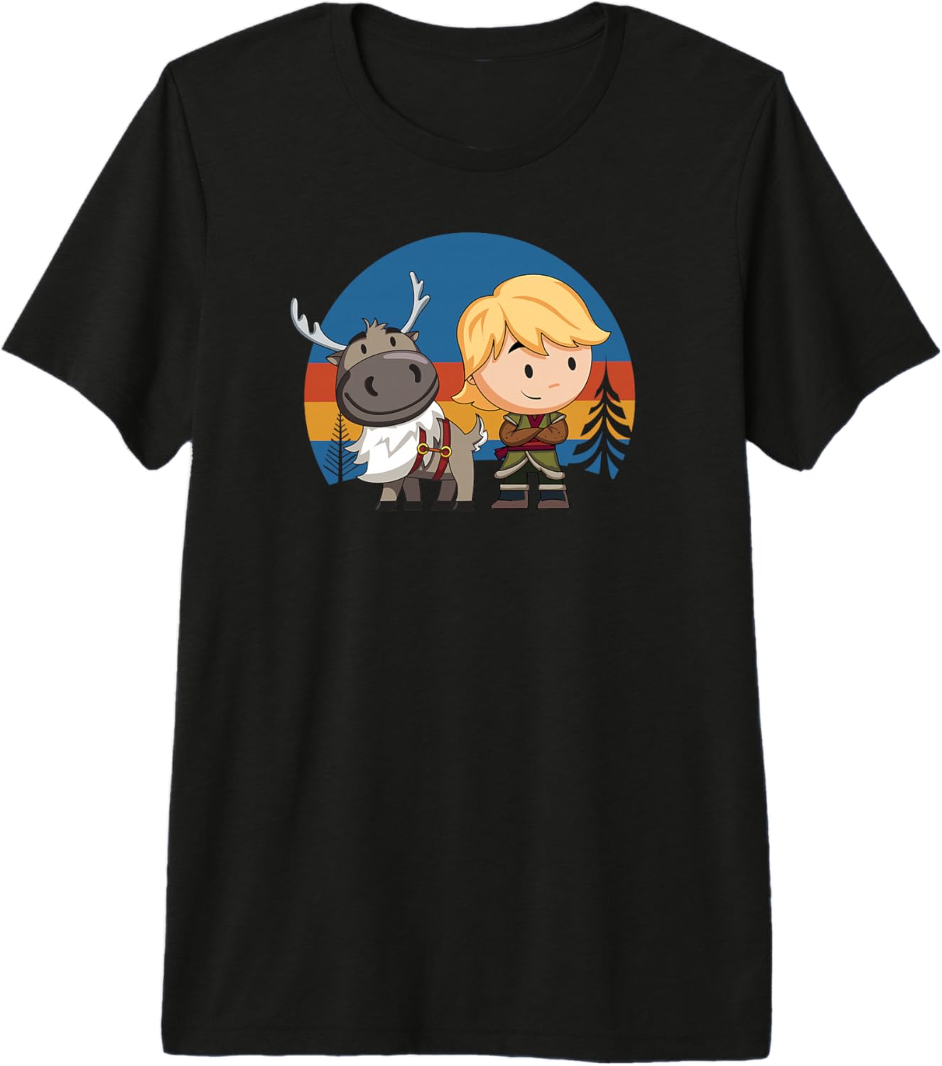 Disney Frozen 2 Sven and Kristoff Chibi Premium Tri-Blend