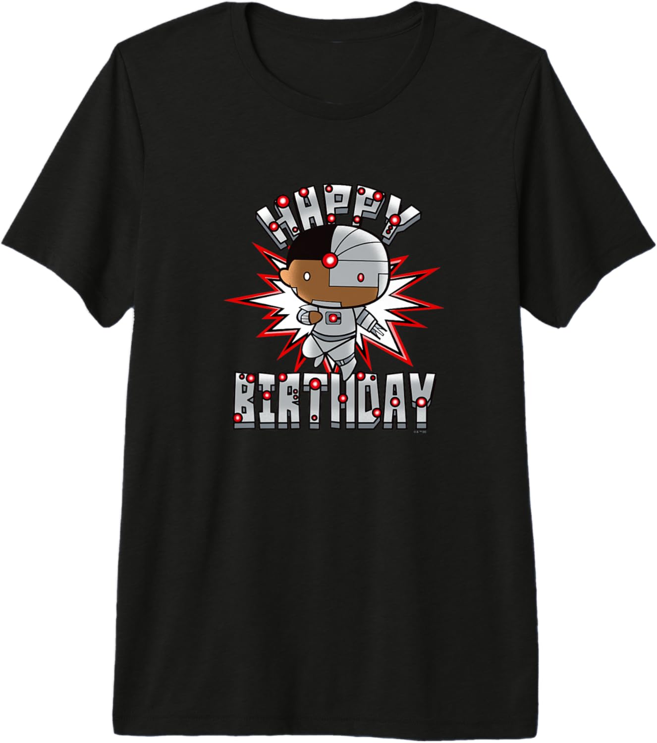 DC Comics Justice League Happy Birthday Chibi Cyborg Premium