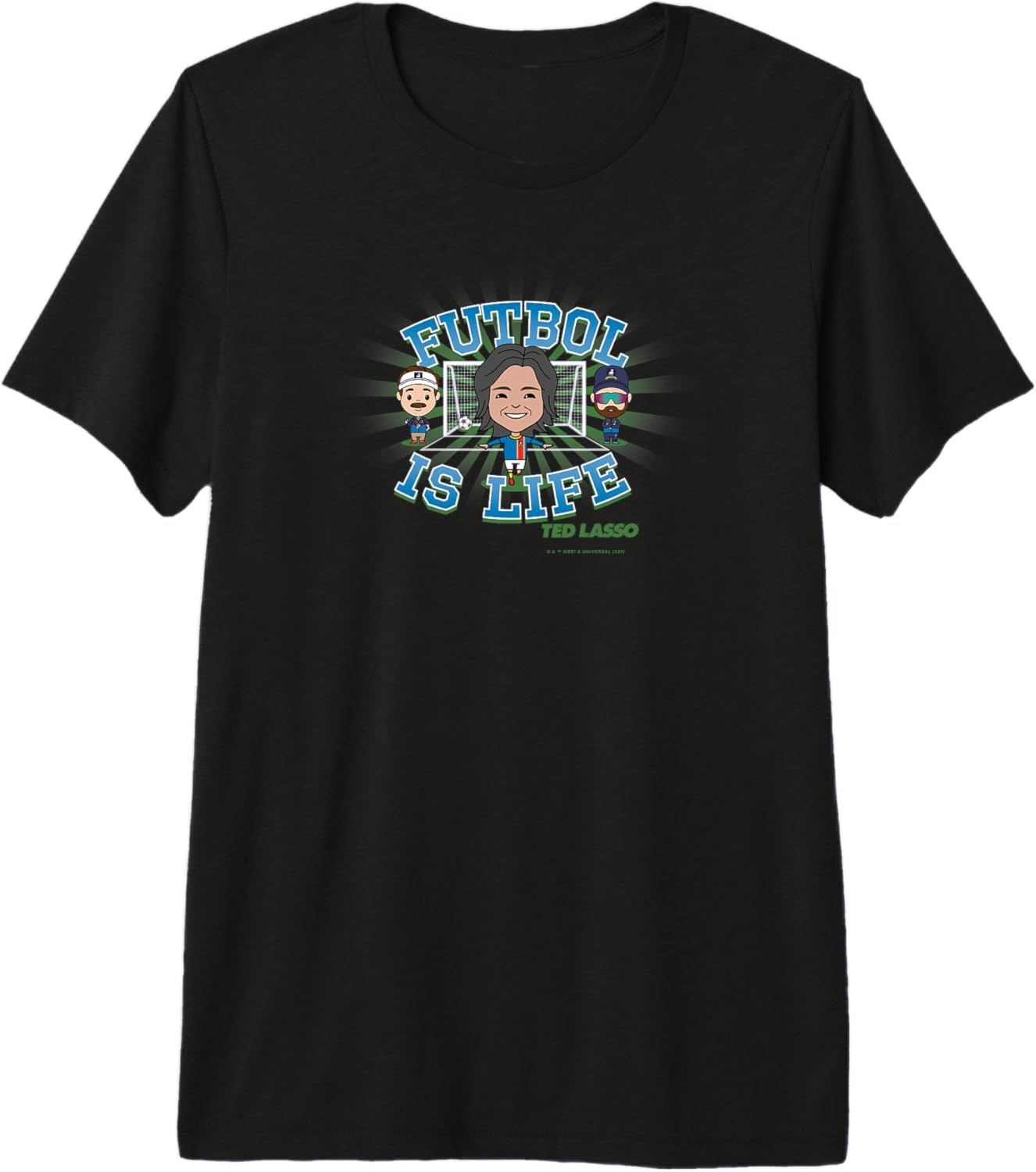 Ted Lasso Dani Rojas Futbol is Life Coach Beard Chibi Premium Tri-Blend