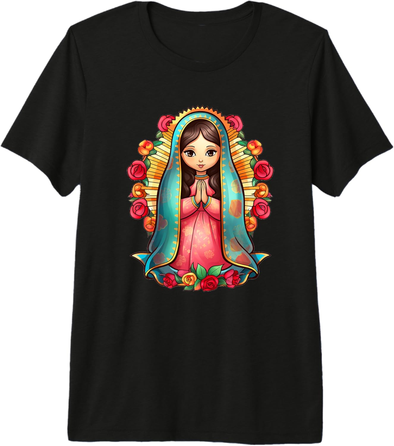 Our Lady Virgen de Guadalupe Cartoon Cute Chibi Style Premium