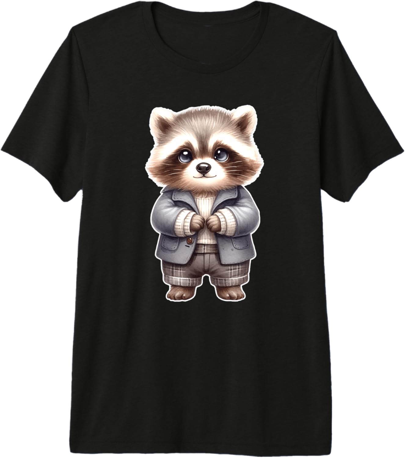 Cute Raccoon Chibi Premium Tri-blend