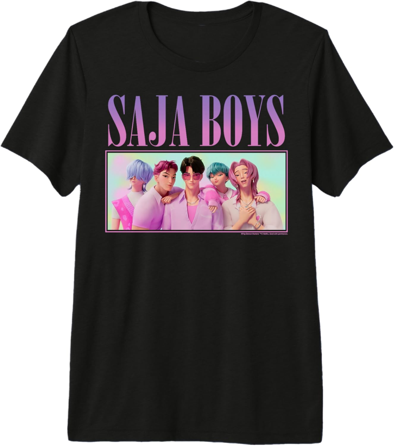 Kpop Demon Hunters Halloween Saja Boys Group Shot Premium Tri-Blend