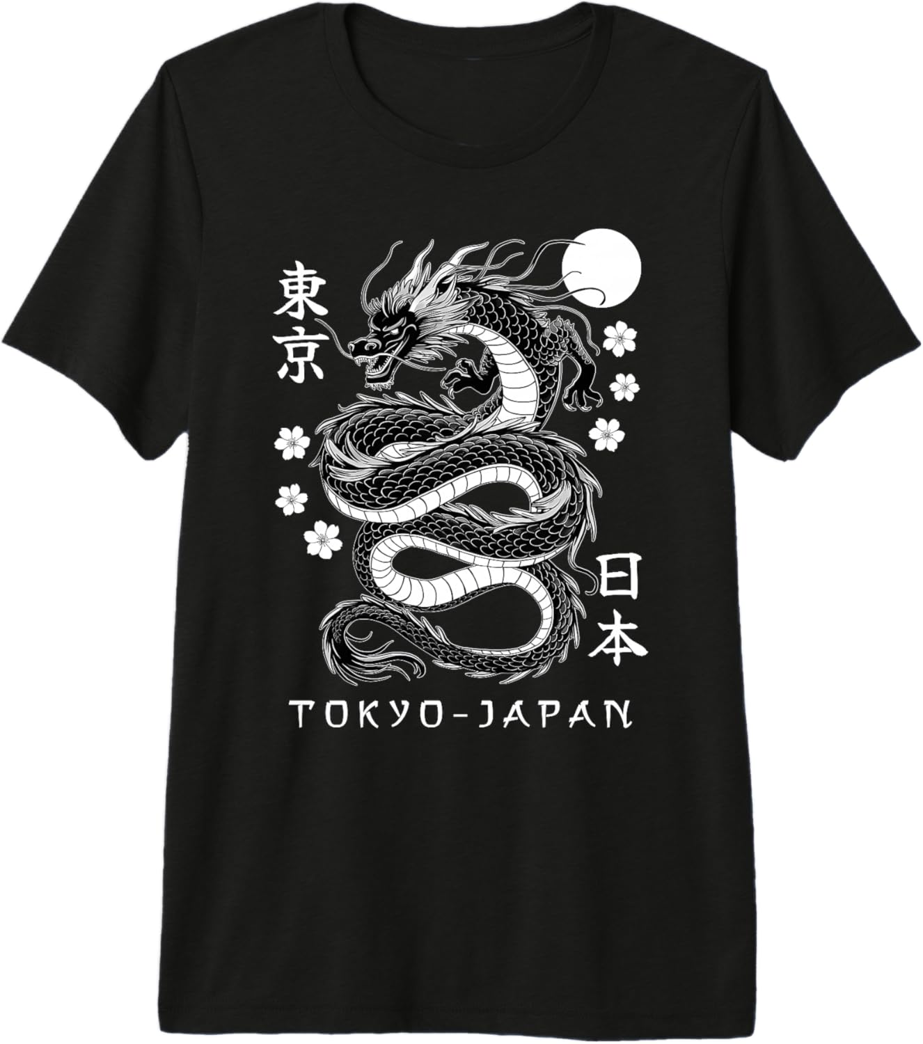 Japanese Dragon Tokyo Japan 80's Asian Mythical Anime Tattoo Premium Tri-Blend